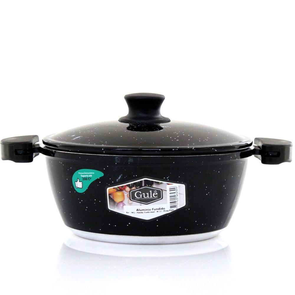 Panela 16cm Preto Resistente Gulê Em Alumínio 900ml - 3