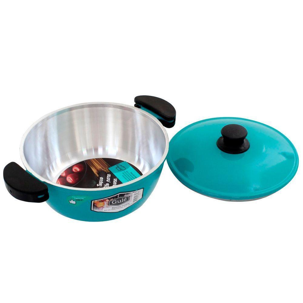 Panela 24cm Turquesa Resistente Gulê Em Alumínio 2,5 Litros - 3