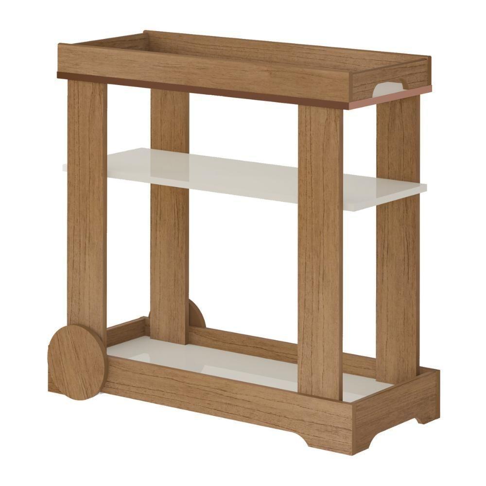 Carrinho Bar Multimóveis Cr50078 Cinamomo/off White Cinamomo/off White - 4