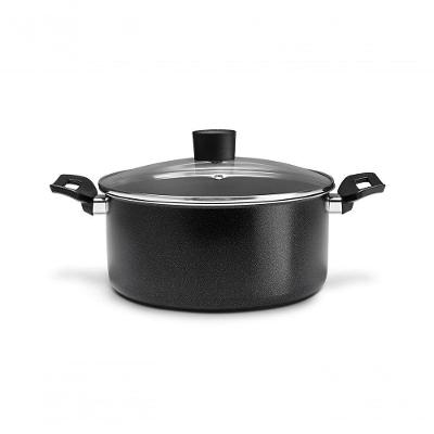 Caçarola Com Tampa 3,4 Litros - Ebony - Brinox 22 X 10 Cm 3,4 L Preto Brinox