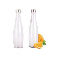 Jogo Garrafa De Vidro Acqua Transparente c/ Tampa 1L 2 Unid - 1