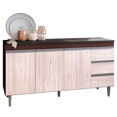 Balcão De Pia Andréia 160 Cm Castanho Avelã - Ajl