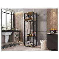 Guarda Roupa Modulado Titan Com Prateleiras Preto Freijó - Móveis Leão - 2