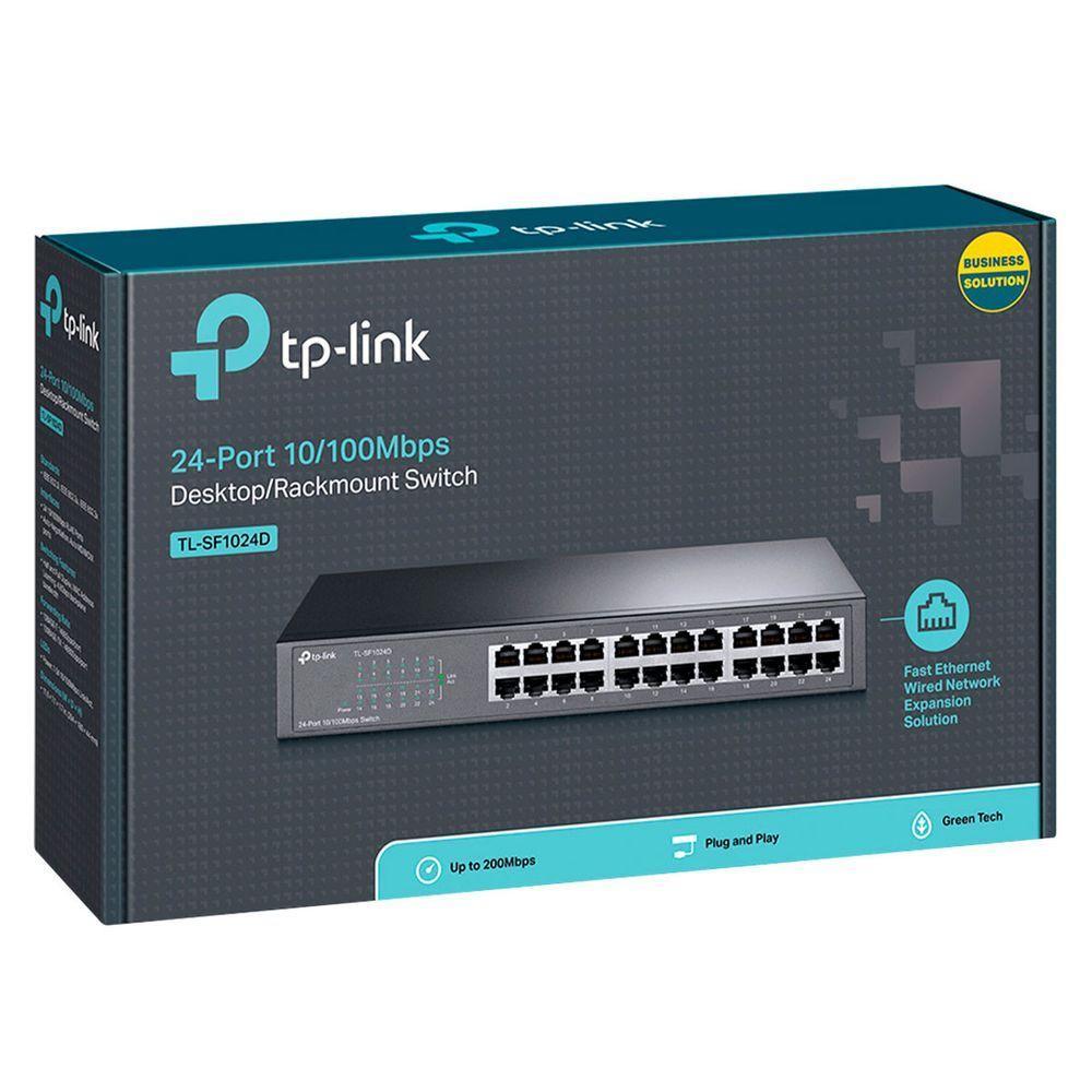 Switch Tp-link 24 Portas 10/100mbps - Tl-sf1024d - 3