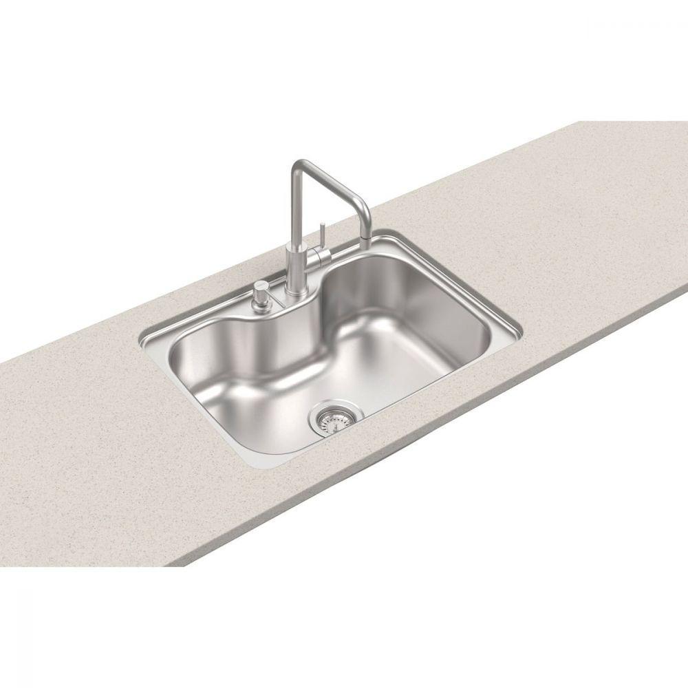 Cuba Tramontina Morgana Undermount em Aço Inox Acetinado com Válvula - 3