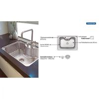 Cuba Tramontina Morgana Undermount em Aço Inox Acetinado com Válvula - 4