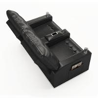 Poltrona Do Papai Reclinável Cinema 2 Lugares Manual Baú Usb Haifa F05 Facto Preto B - Lyam Decor - 3