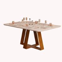 Mesa De Jantar Retangular 6 Lugares Freijó Off White Kiara Dj Móveis - 4