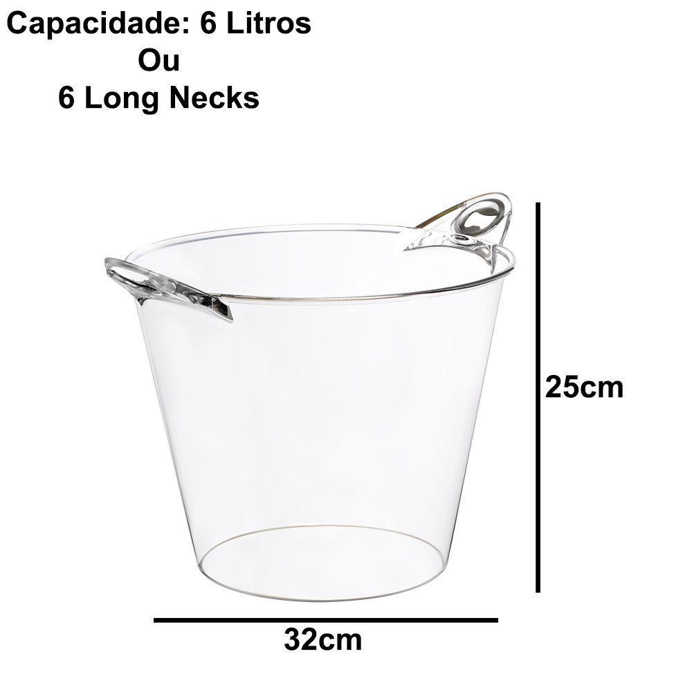 Balde Gelo Beer Champanheira Multiuso Cerveja Festas Eventos Cor:preto - 4