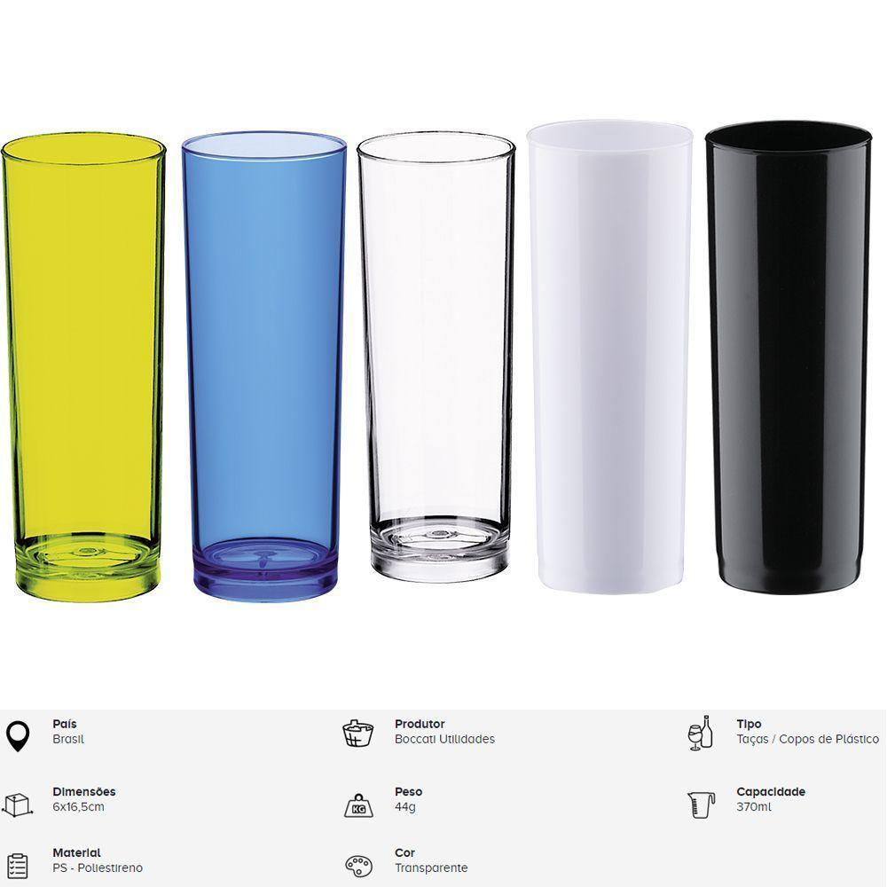 Kit De Copos 8 Copos Grandes Jogo Long Drink 330ml Boccati Cor:verde - 2