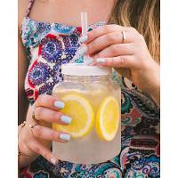 Jogo De 2 Copos Casal Filmes Com Tampa Canudo 670ml Boccati Cor:azul - 2