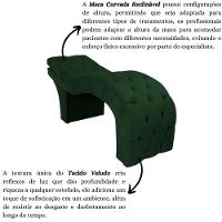 Maca Estofada Reclinável Sobrancelhas Cílios Veludo Simaria Cor:verde - 2