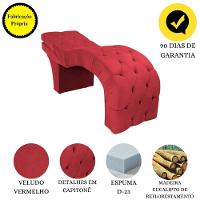 Maca Estofada Reclinável Sobrancelhas Cílios Veludo Simaria Cor:vermelho - 3