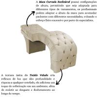 Maca Estofada Reclinável Sobrancelhas Cílios Veludo Simaria Cor:bege - 2