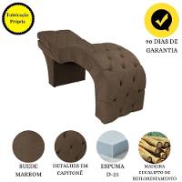 Maca Estofada Reclinável Sobrancelhas Cílios Suede Beatriz Cor:marrom