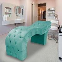 Maca Estofada Reclinável Sobrancelhas Cílios Suede Simaria Cor:azul Tiffany - 1