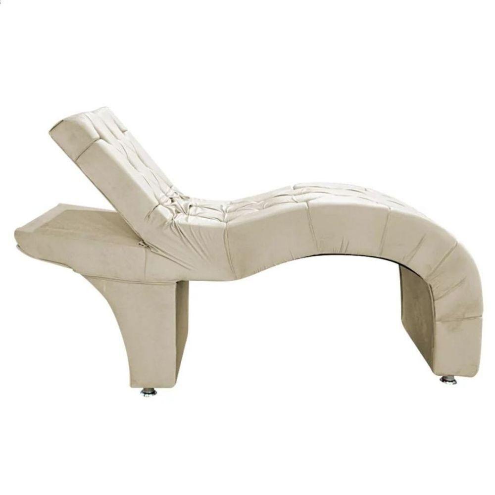 Maca Estofada Reclinável Sobrancelhas Cílios Suede Beatriz Cor:bege - 5