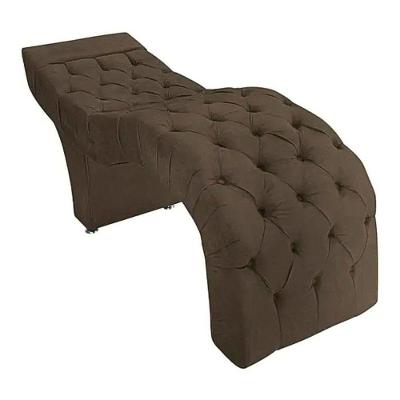 Maca Estofada Estética Cílios Salão Spa Suede Kelly Cor:marrom