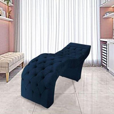 Maca Estofada Estética Cílios Salão Spa Suede Nicole Cor:azul Marinho