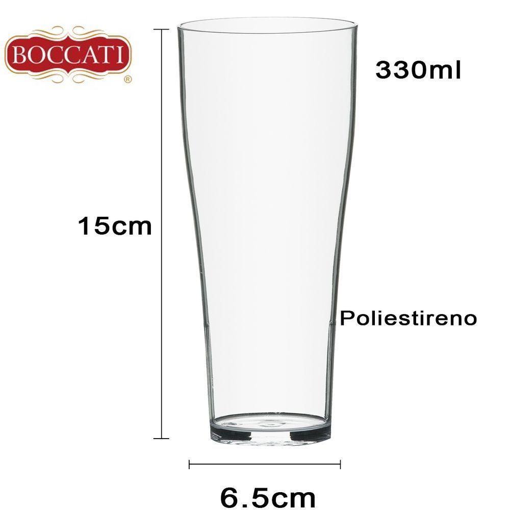 Jogo Conjunto 12 Copos Clássico Poliestireno 330ml Promoção - 4