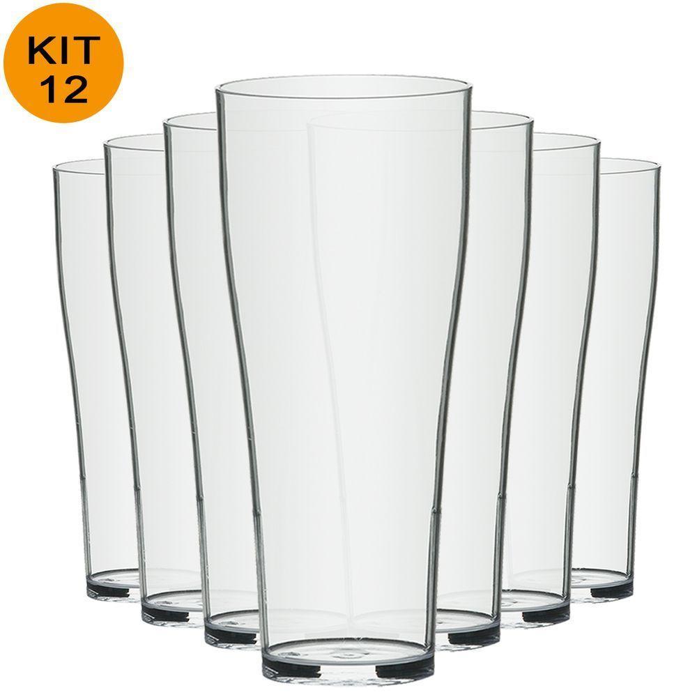 Jogo Conjunto 12 Copos Clássico Poliestireno 330ml Promoção - 6