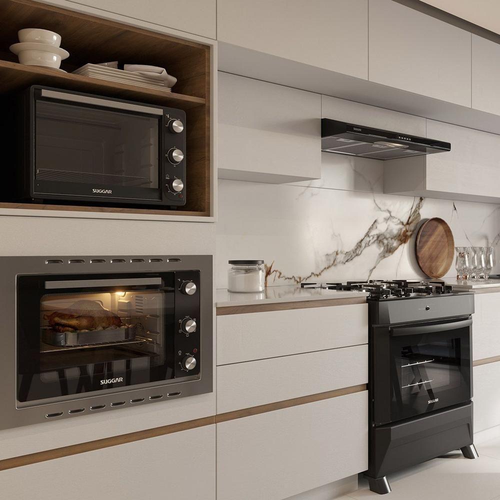 Forno Elétrico de Bancada Suggar 50 litros Preto 127V FE5011PT  - 9