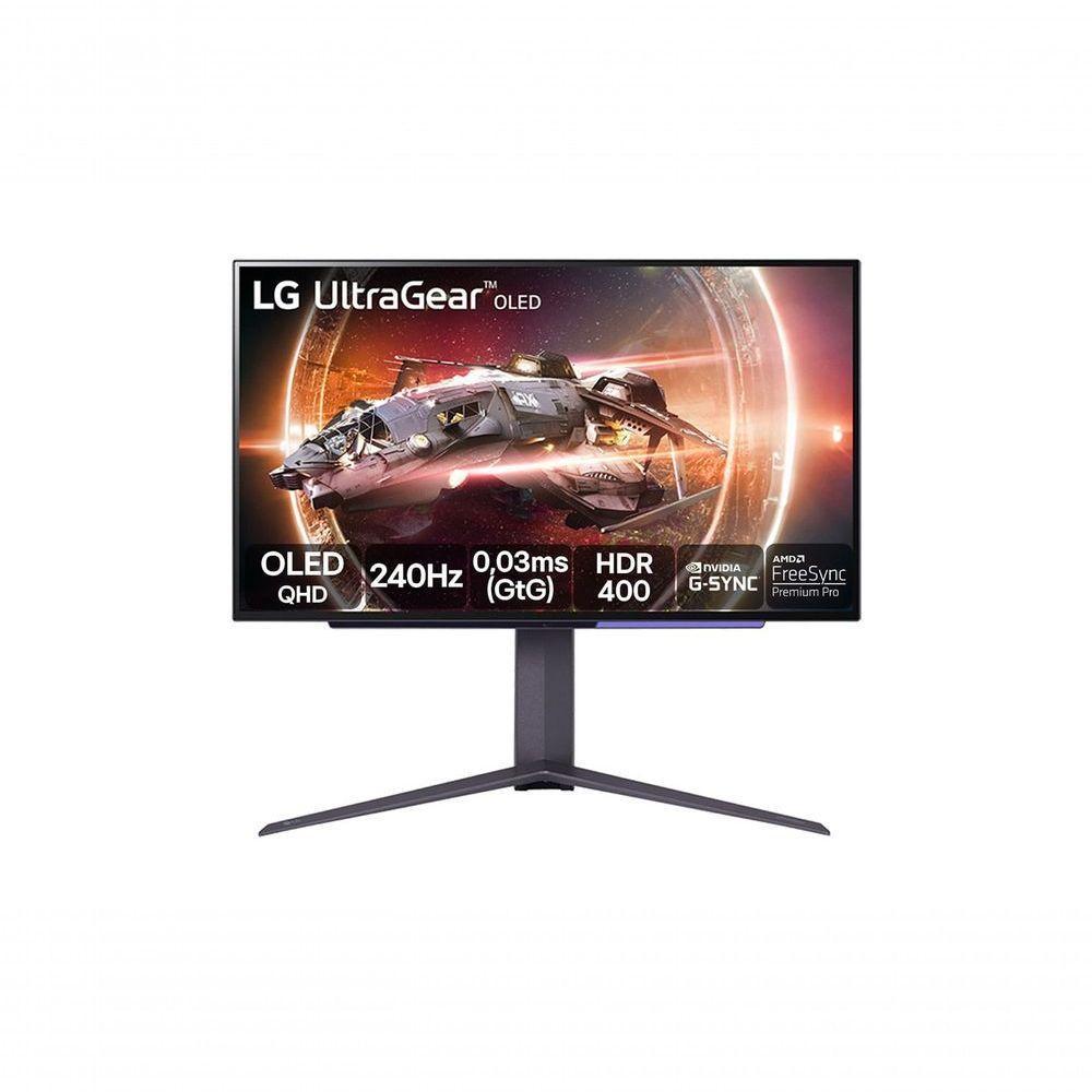 Monitor Gamer LG UltraGear OLED 27” QHD HDR400 True Black 1.5M:1 240Hz 0,03ms (GtG) NVIDIA® G-SYNC® 27GS95QE-B - 1