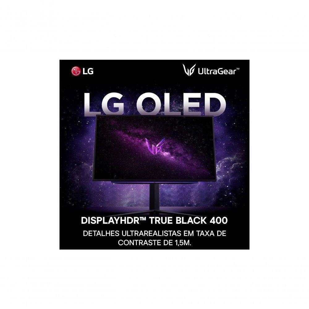 Monitor Gamer LG UltraGear OLED 27” QHD HDR400 True Black 1.5M:1 240Hz 0,03ms (GtG) NVIDIA® G-SYNC® 27GS95QE-B - 5
