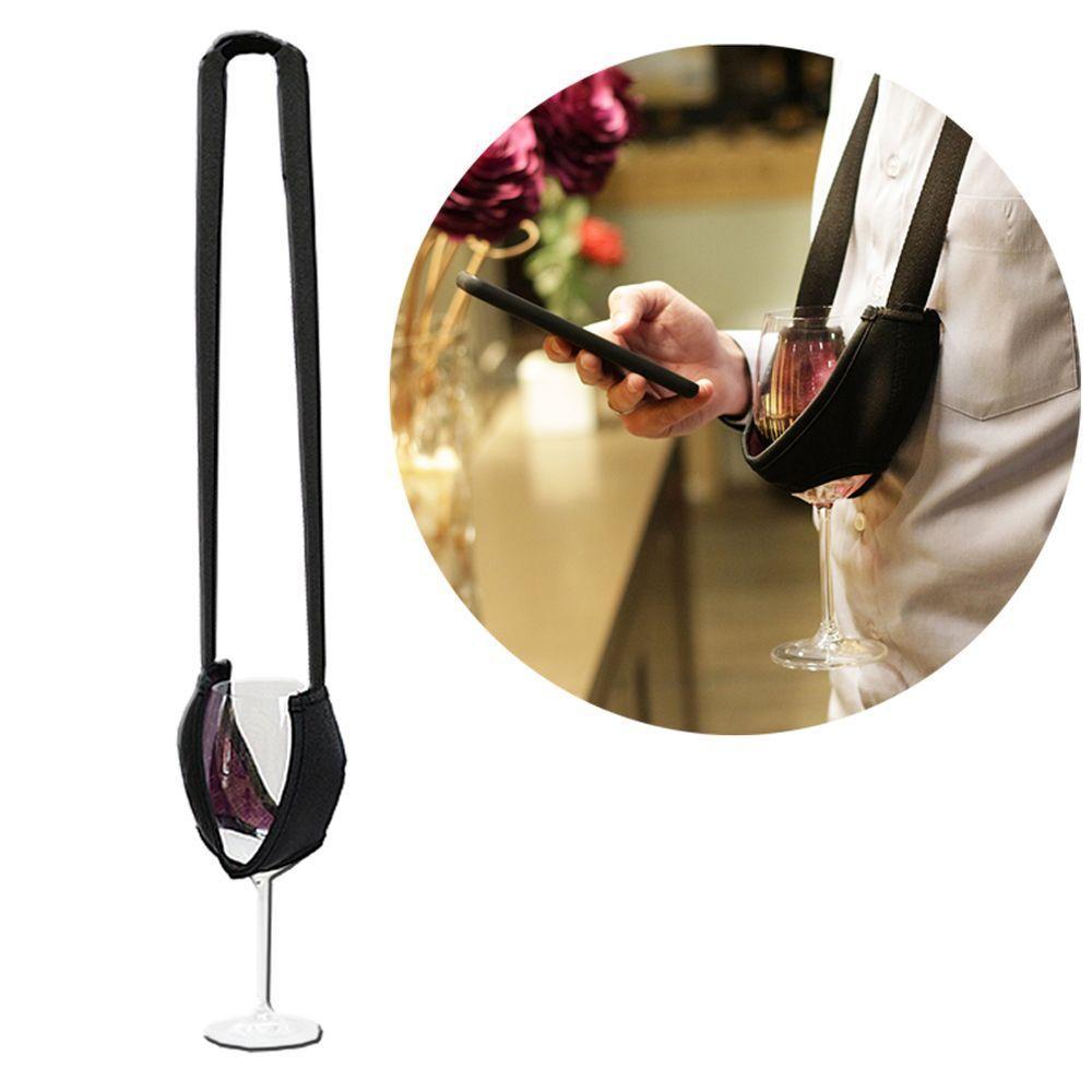 Porta Taça Para Pescoço C/ Alça Portátil Festas Eventos - 2