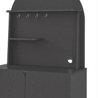 Aparador Cantinho Do Café 2 Portas Retrô Multimóveis Cr50079 Preto Preto - 2