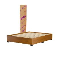 Cama Box Base Casal Para Colchão De Até 1,38m Desmontável Aruba Cinamomo Dobuê Cinamomo