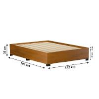 Cama Box Base Casal Para Colchão De Até 1,38m Desmontável Aruba Cinamomo Dobuê Cinamomo - 7