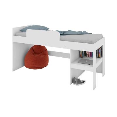 Cama Escorregador Solteiro Infantil Branco Playground Art In Móveis