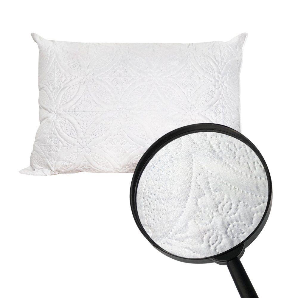 Travesseiro De Poliéster Macio Suporte Firme Capa Matelada - 2