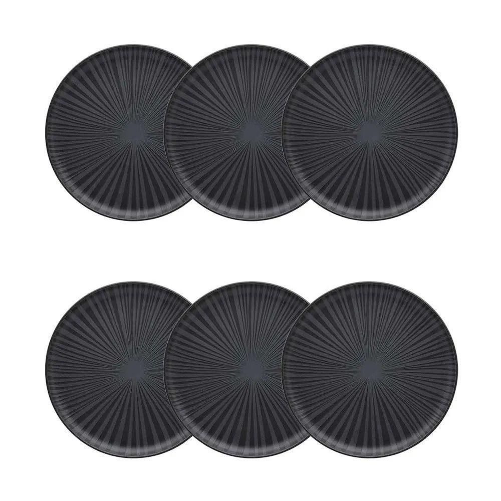 Conjunto De Pratos De Sobremesa 06 Peças Flat ônix Oxford - 1