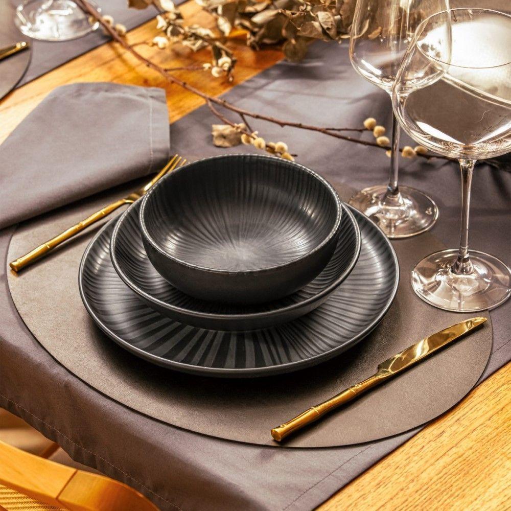 Conjunto De Pratos Fundos 06 Peças Flat ônix Oxford - 3