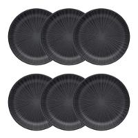 Conjunto De Pratos Fundos 06 Peças Flat ônix Oxford - 1