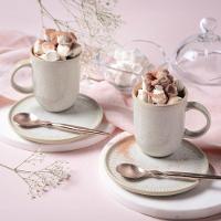 Conjunto De Pratos De Sobremesa 06 Peças Linhas Latte Porto Brasil - 9