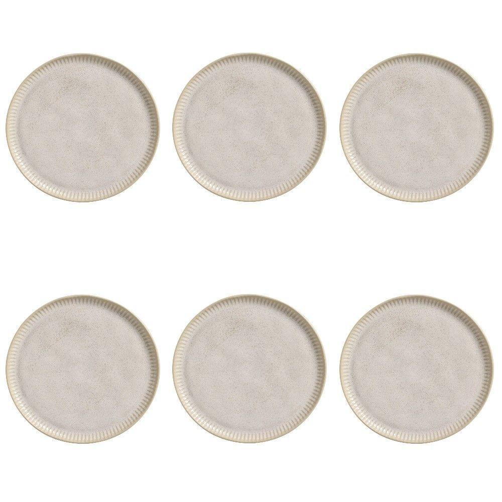 Conjunto De Pratos Rasos 06 Peças Linhas Latte Porto Brasil - 1
