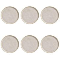 Conjunto De Pratos Rasos 06 Peças Linhas Latte Porto Brasil - 1