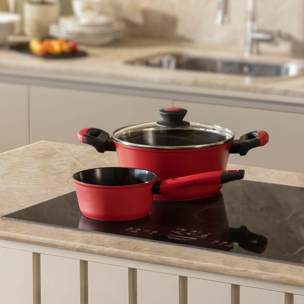 Caçarola Everyday 24 Cm 4,3 L Vermelha Em Alumínio Forjado Com Revestimento Antiaderente Indução - 2