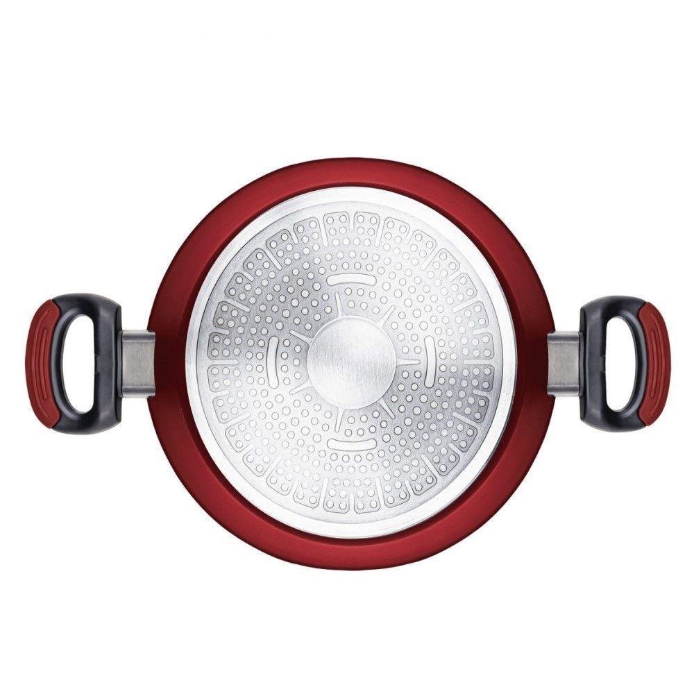 Caçarola Everyday 24 Cm 4,3 L Vermelha Em Alumínio Forjado Com Revestimento Antiaderente Indução - 5