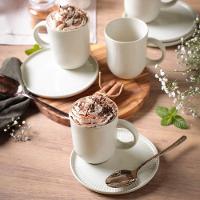 Conjunto De Canecas Com Pires 04 Peças Linhas Clay Porto Brasil