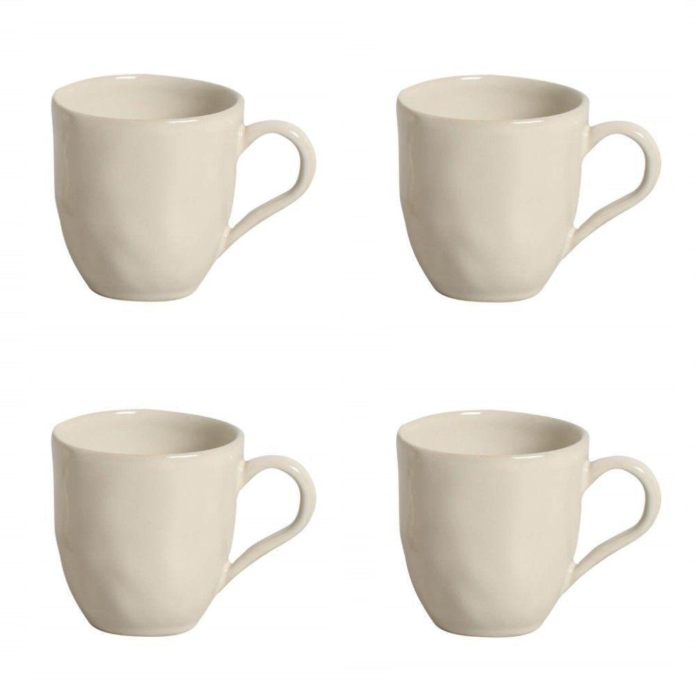 Conjunto De Canecas 04 Peças Orgânico Clay Porto Brasil - 1