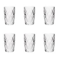 Conjunto De Copos De Vidro Para água 6 Peças 350 Ml Diamonds Lyor - 1