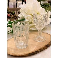 Conjunto De Copos De Vidro Para água 6 Peças 350 Ml Diamonds Lyor - 3