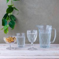 Conjunto De Copos De Vidro Para água 6 Peças 350 Ml Diamonds Lyor