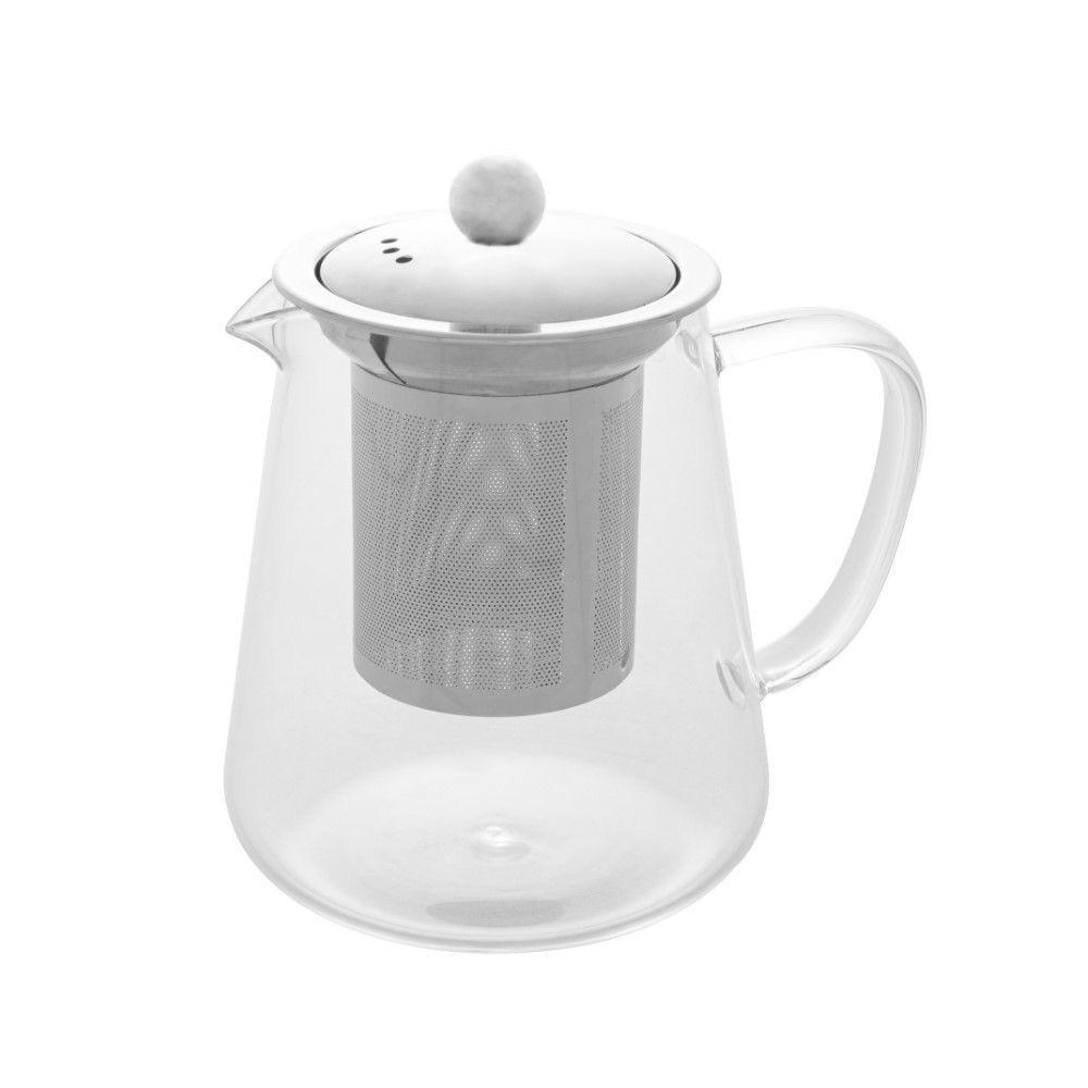 Bule Para Chá Em Vidro E Aço Inox Com Infusor 750 Ml Lyor - 1