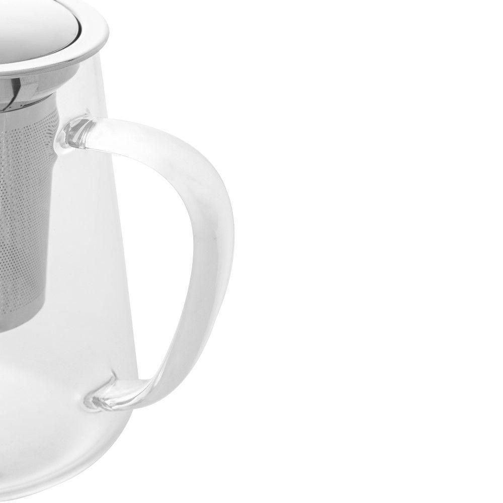 Bule Para Chá Em Vidro E Aço Inox Com Infusor 750 Ml Lyor - 3