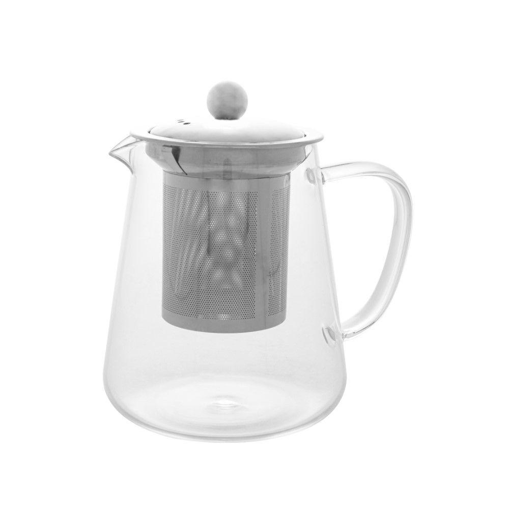 Bule Para Chá Em Vidro E Aço Inox Com Infusor 750 Ml Lyor - 5